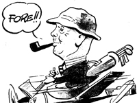 Morpeth? Newspaper cartoon depicting Ernest Fail (born 1898)